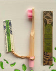 BLOOMSPOON BAMBOO TOOTHBRUSH WITH PLANTABLE SEED TAG (MINT) - SQOON