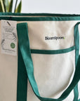BLOOMSPOON BOAT TOTE BAG IN ORGANIC COTTON CANVAS - SQOON