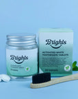 BRIGHTS TOOTHPASTE TABLETS - ACTIVATED MINT - SQOON