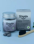 BRIGHTS TOOTHPASTE TABLETS - CHARCOAL MINT - SQOON