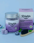 BRIGHTS TOOTHPASTE TABLETS - PURPLE MINT (WHITENING) - SQOON