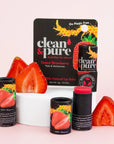 CLEAN & PURE GPF LIP BALM - TINTED STRAWBERRY - SQOON