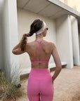 DUNIQ BIKE SHORTS (HIGH - WAISTED) - PINK - SQOON