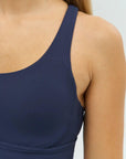 DUNIQ CROSS BACK SPORTS BRA - MIDNIGHT BLUE - SQOON