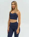 DUNIQ CROSS BACK SPORTS BRA - MIDNIGHT BLUE - SQOON