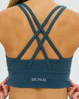 DUNIQ CROSS BACK SPORTS BRA - OCEAN WAVE - SQOON