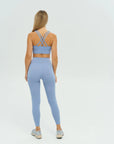 DUNIQ CROSS BACK SPORTS BRA - SKY BLUE - SQOON