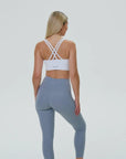 DUNIQ CROSS BACK SPORTS BRA - WHITE - SQOON