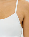 DUNIQ ONE STRAP SPORTS BRA - WHITE - SQOON