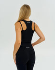 DUNIQ RIB TANK TOP - BLACK - SQOON