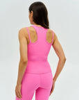DUNIQ RIB TANK TOP - PINK - SQOON