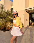DUNIQ TENNIS & PADEL SKIRT - WHITE - SQOON