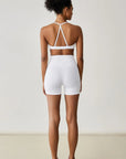 DUNIQ TRIANGLE BACK SPORTS BRA - WHITE - SQOON