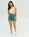 DUNIQ ULTRA CROP SHORTS - GRASS GREEN - SQOON