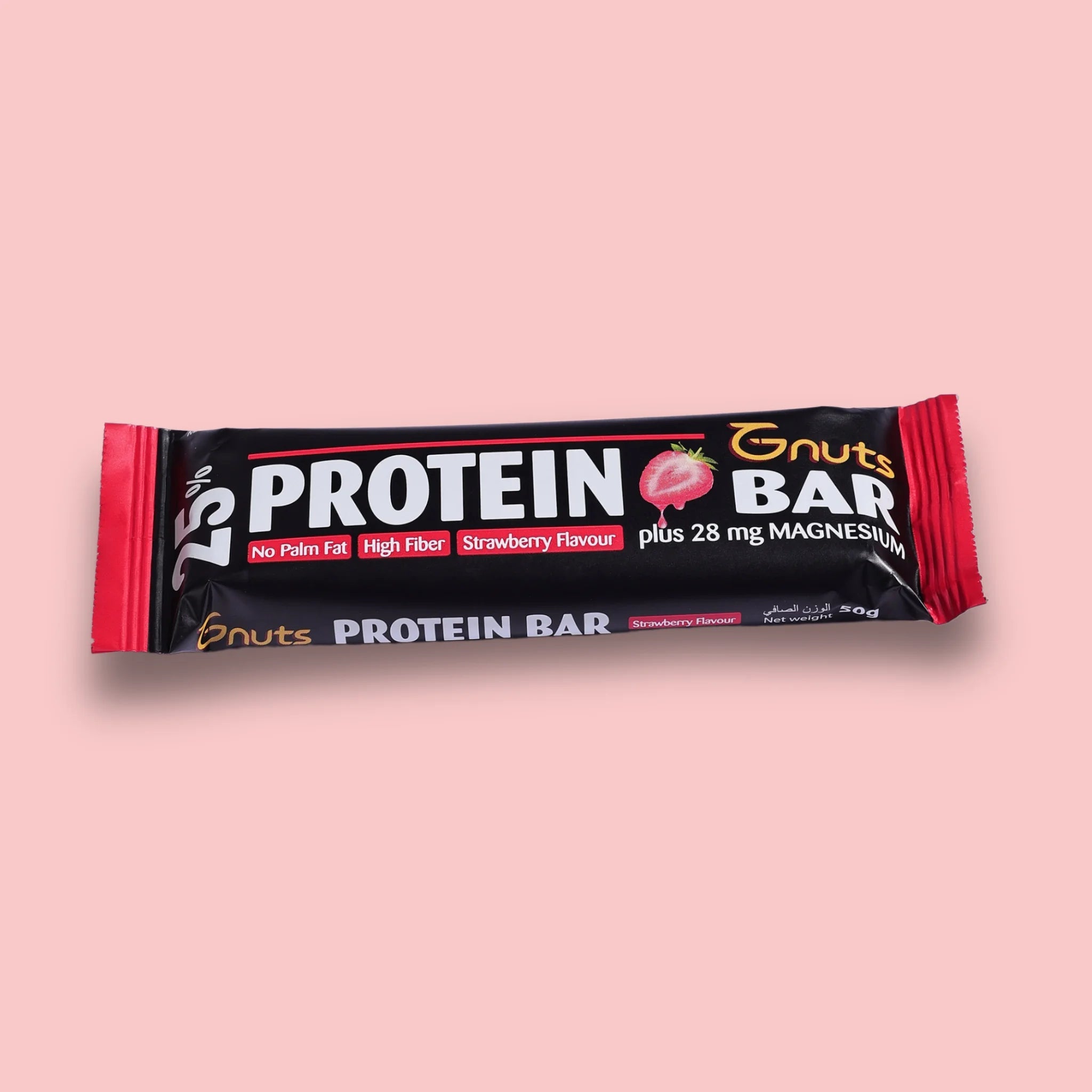 G - NUTS PROTEIN BAR - STRAWBERRY FLAVOR - SQOON