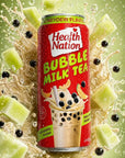 HEALTH NATION BUBBLE MILK TEA - HONEYDEW FLAVOUR (490ml) - SQOON