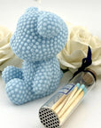 LE MEILLEUR BLUE TEDDY SCENTED CANDLE WITH MATCHES - SQOON