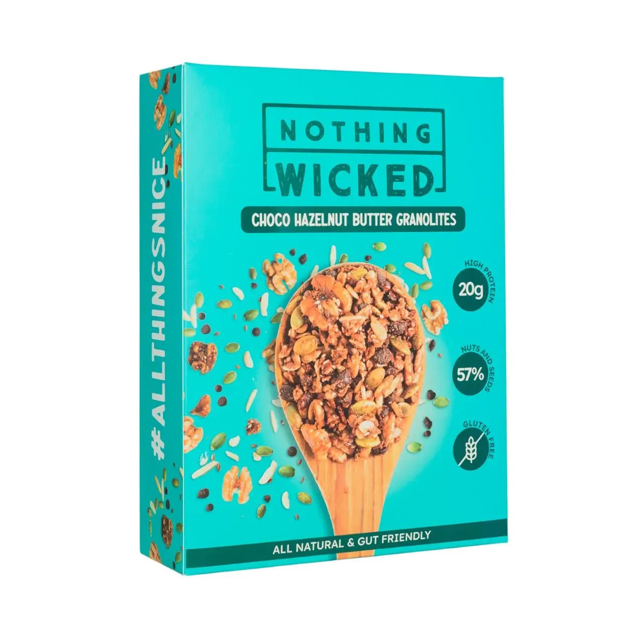 NOTHING WICKED CHOCO HAZELNUT GRANOLITES (250g) - SQOON