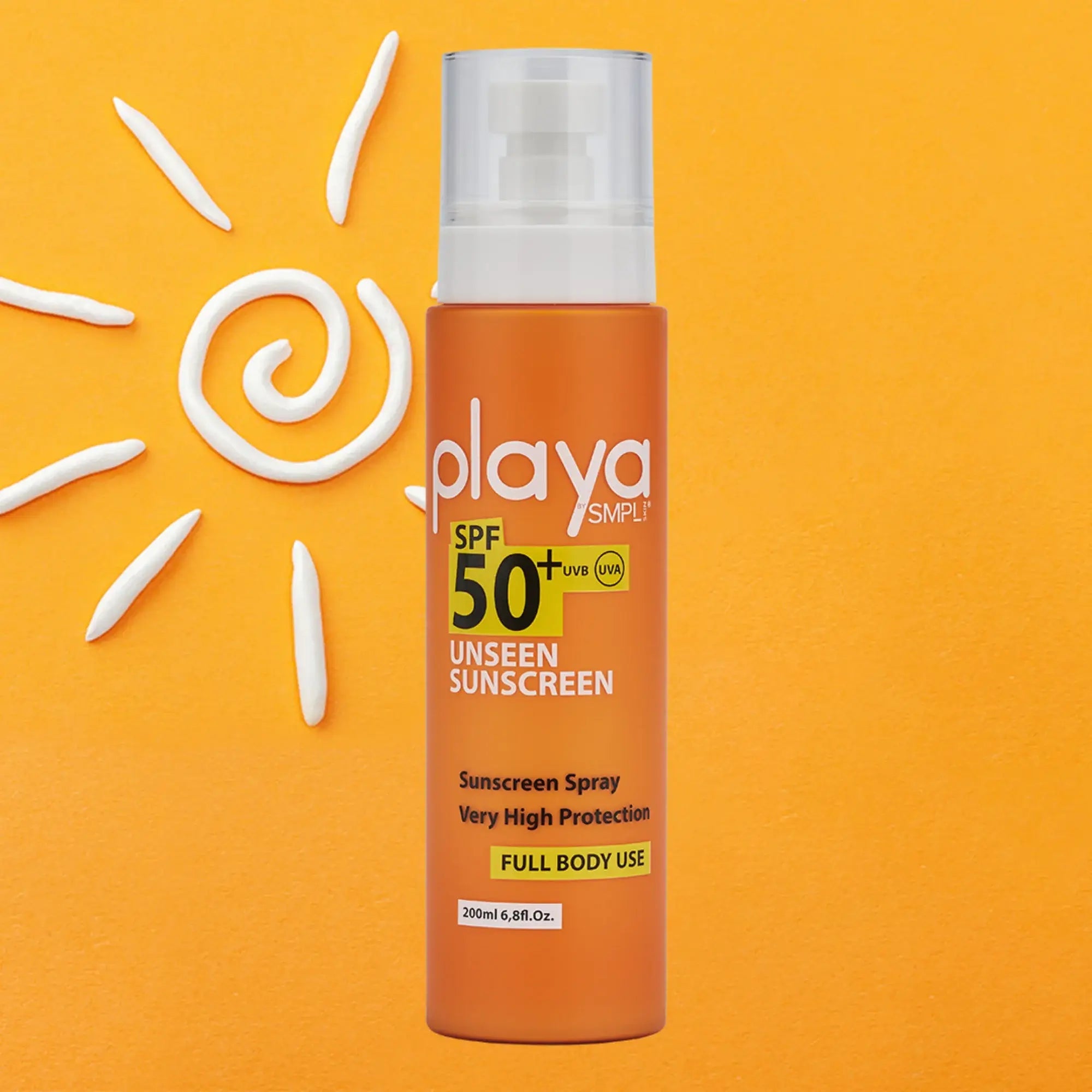 PLAYA by SMPL SKIN SPF50+ Unseen Sunscreen (200ml) - SQOON