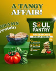 SOUL PANTRY TUSCAN TOMATO PROTEIN CHIPS - SQOON
