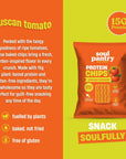 SOUL PANTRY TUSCAN TOMATO PROTEIN CHIPS (50g) - SQOON