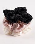 THE PLUSH SILK SCRUNCHIES - SQOON