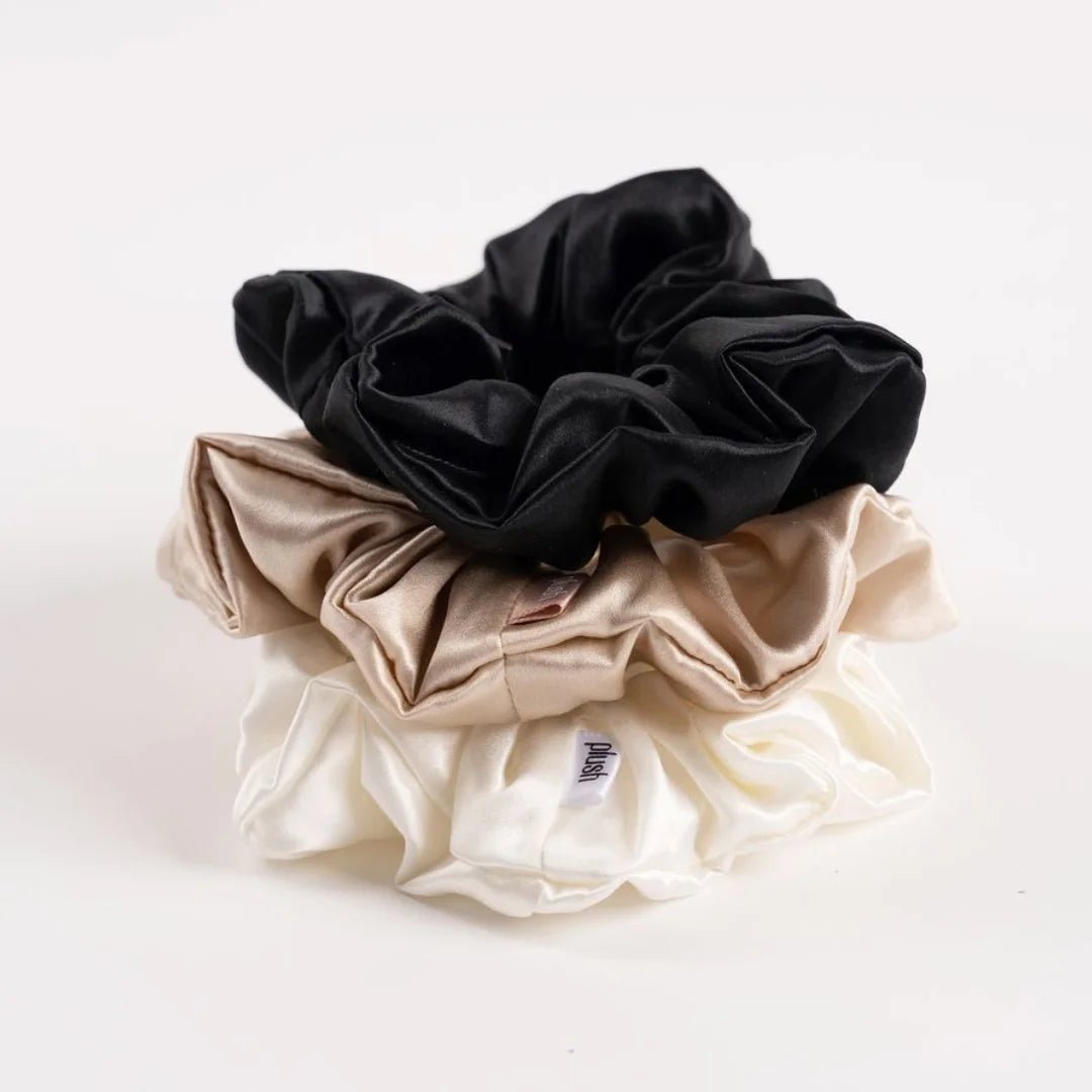 THE PLUSH SILK SCRUNCHIES - SQOON