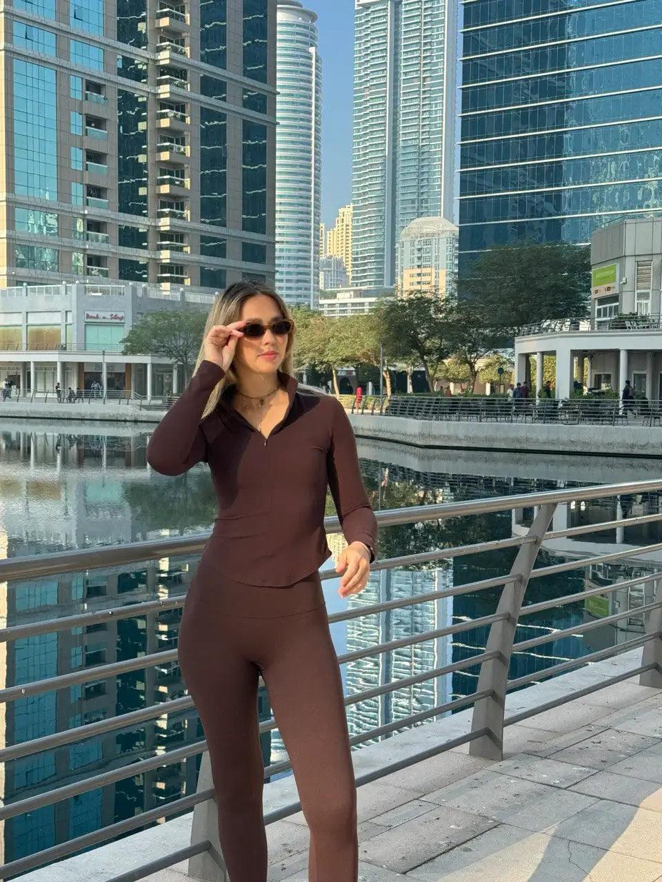 DUNIQ LEGGINGS - BROWN