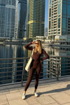 DUNIQ LEGGINGS - BROWN