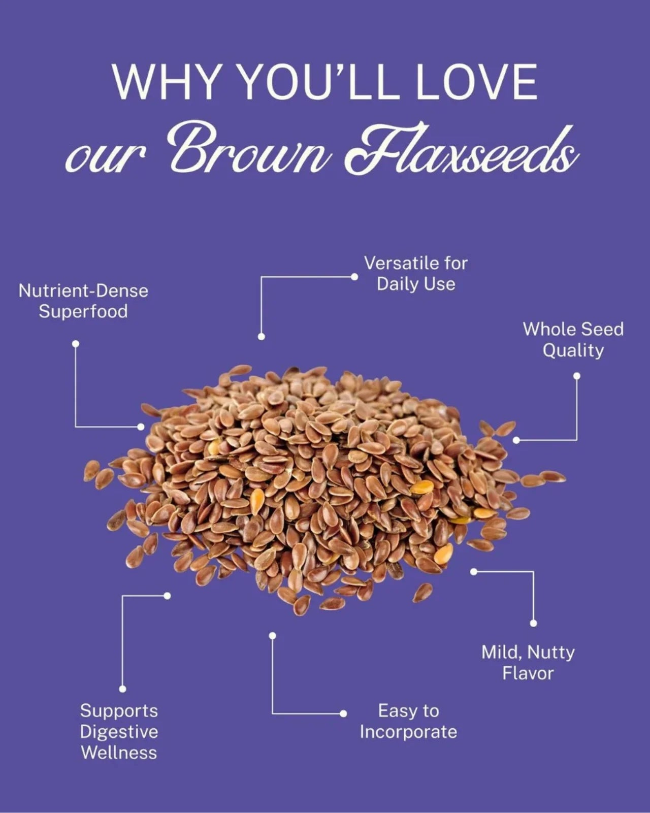 ELEPHANT &amp; FIG TREE BROWN FLAXSEEDS (500g)