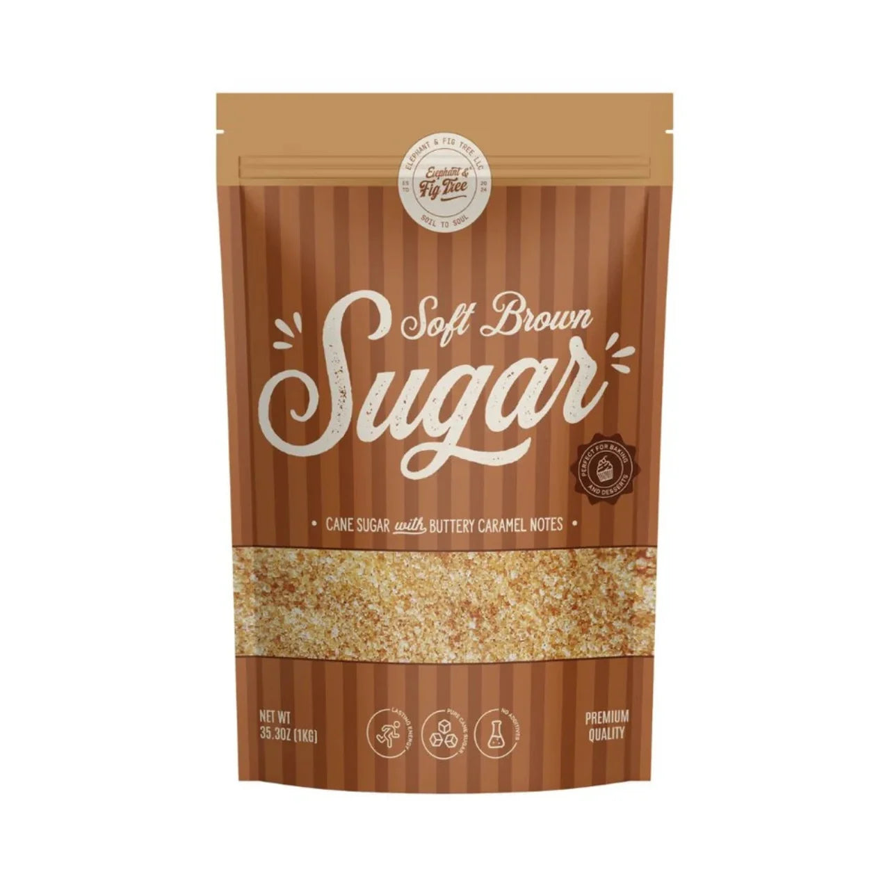 ELEPHANT &amp; FIG TREE SOFT BROWN SUGAR (1Kg)
