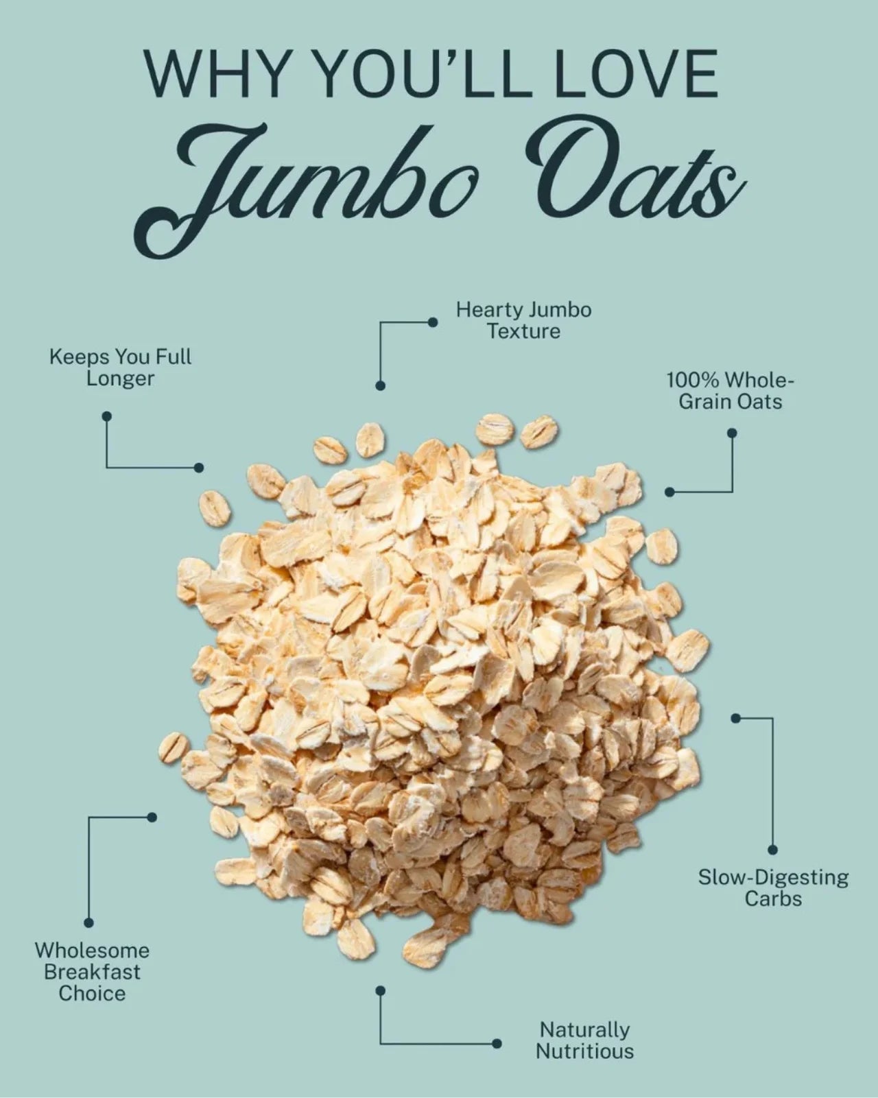 ELEPHANT &amp; FIG TREE ROLLED JUMBO OATS (500g)