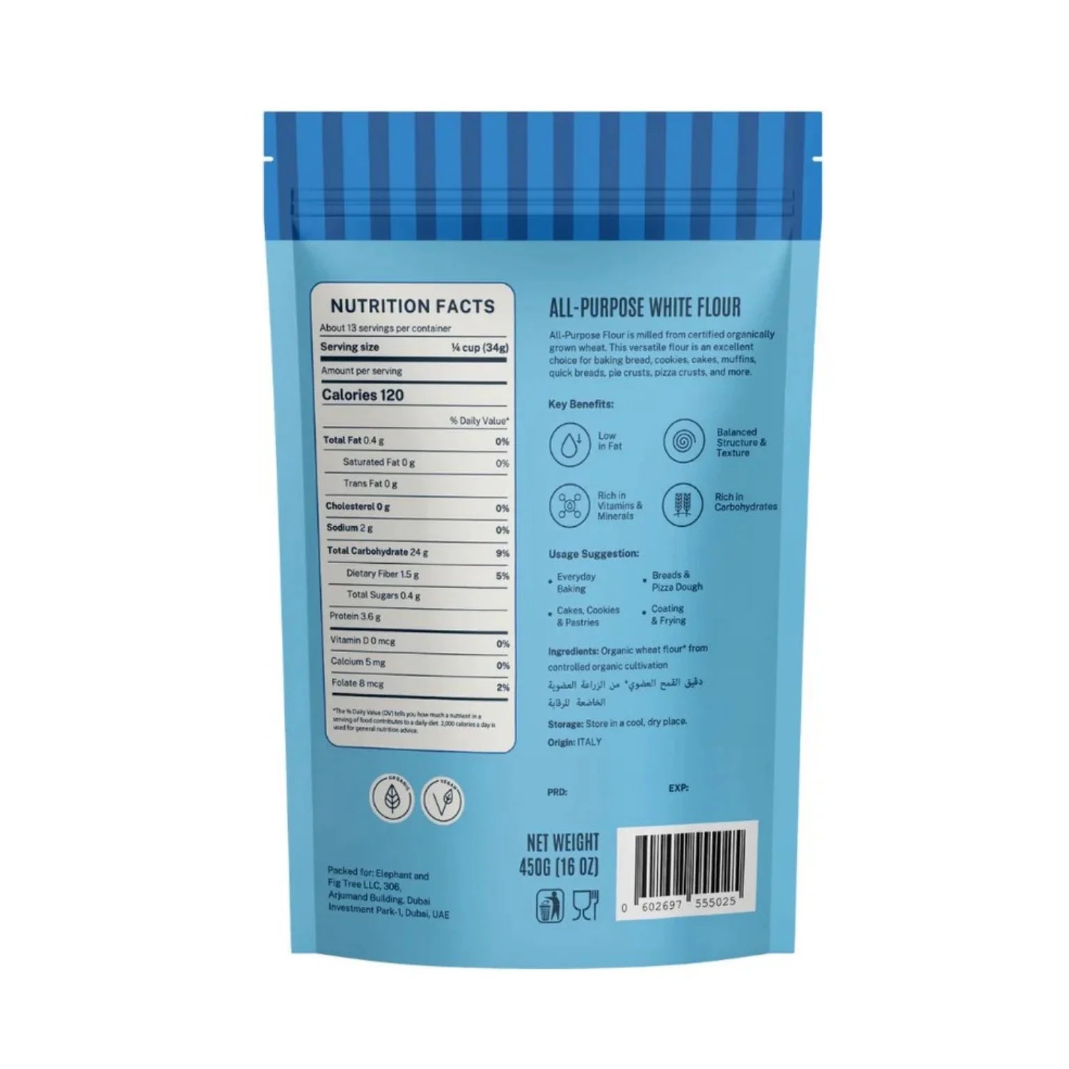 ELEPHANT &amp; FIG TREE ALL-PURPOSE WHITE FLOUR (450g)