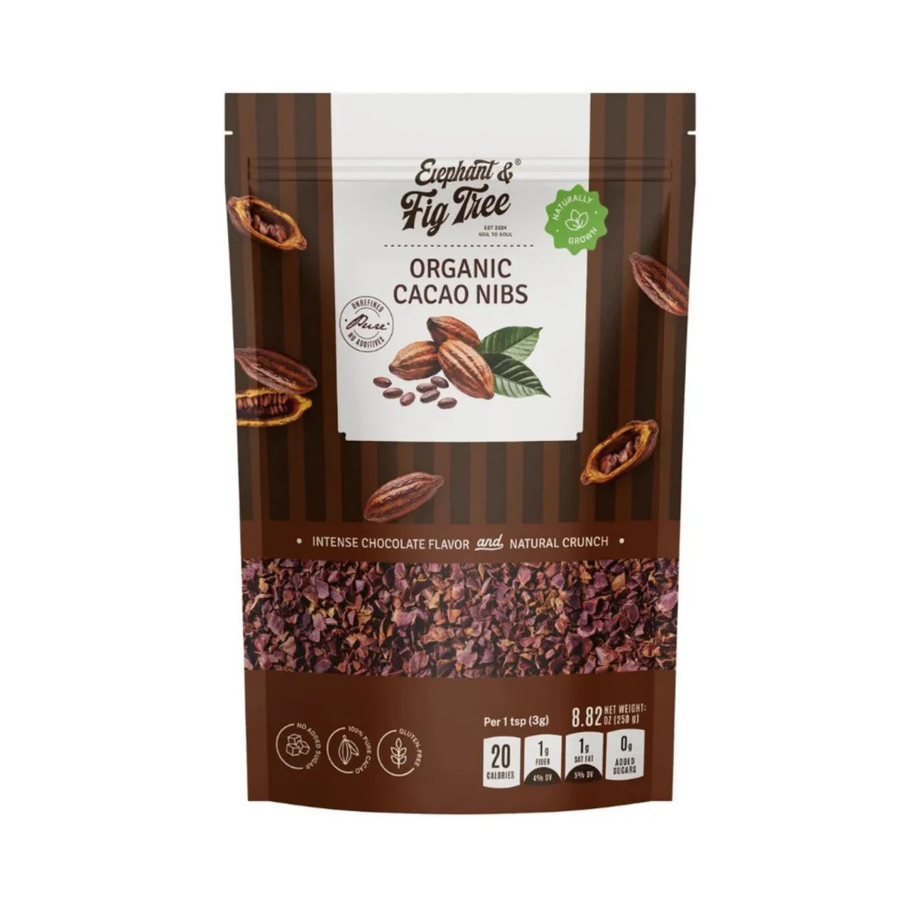 ELEPHANT &amp; FIG TREE ORGANIC CACAO NIBS (250g)