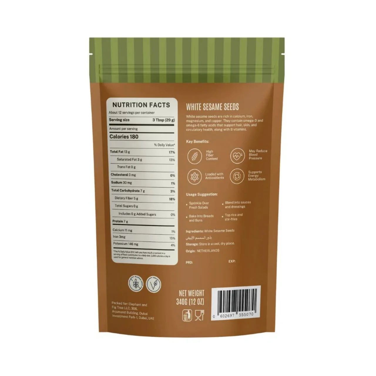 ELEPHANT &amp; FIG TREE SESAME SEEDS (340g)
