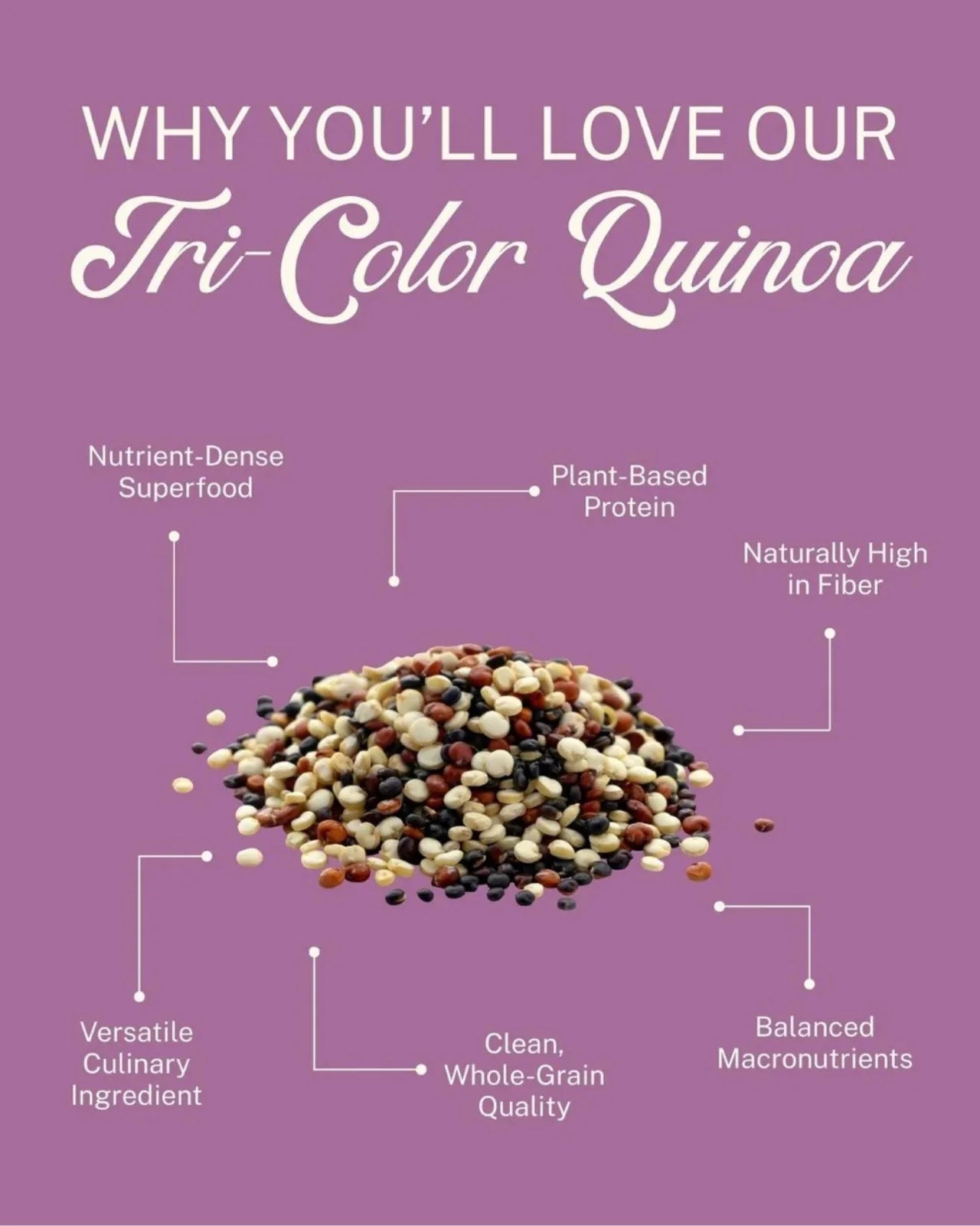 ELEPHANT &amp; FIG TREE TRI-COLOR QUINOA (350g)