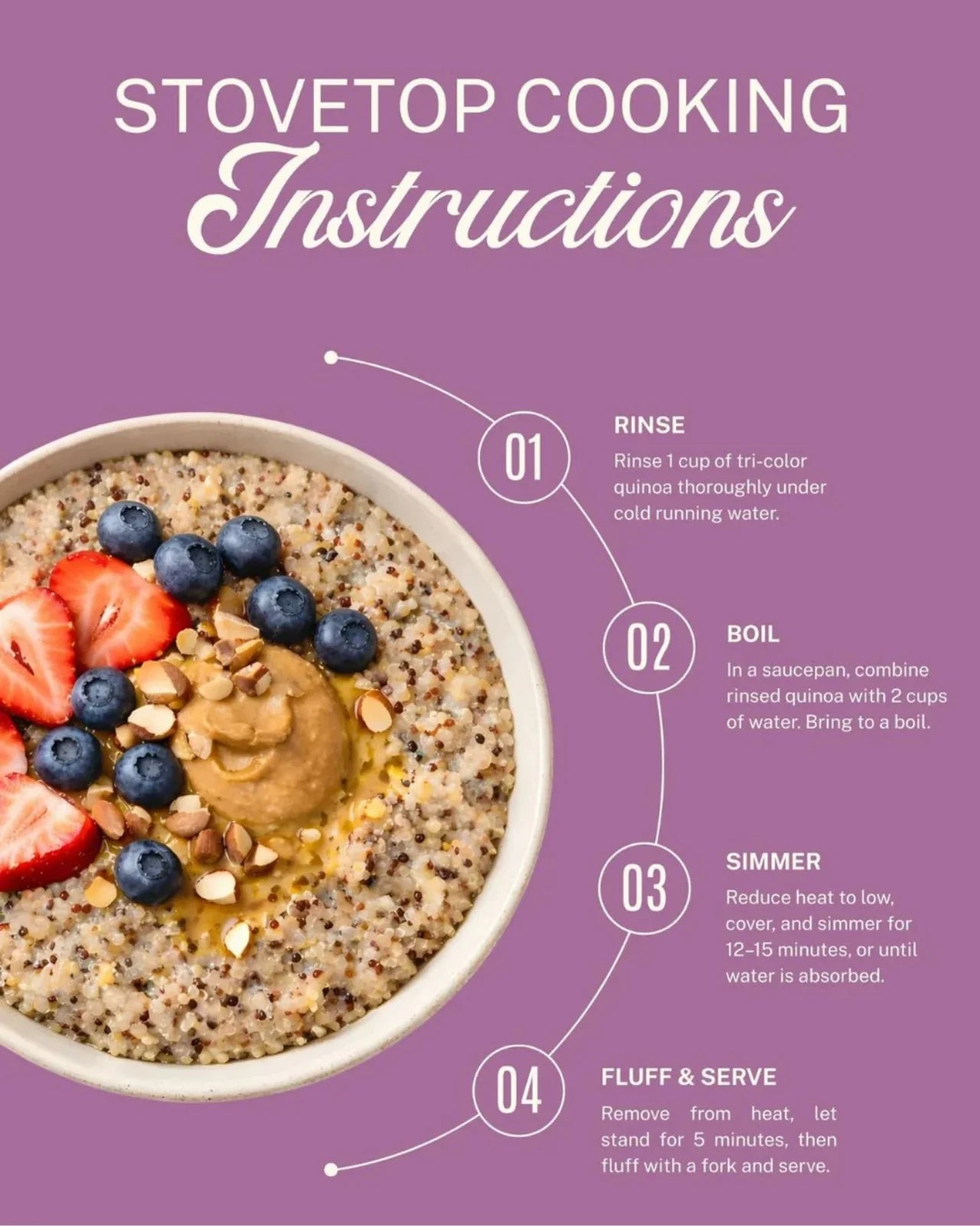 ELEPHANT &amp; FIG TREE TRI-COLOR QUINOA (350g)