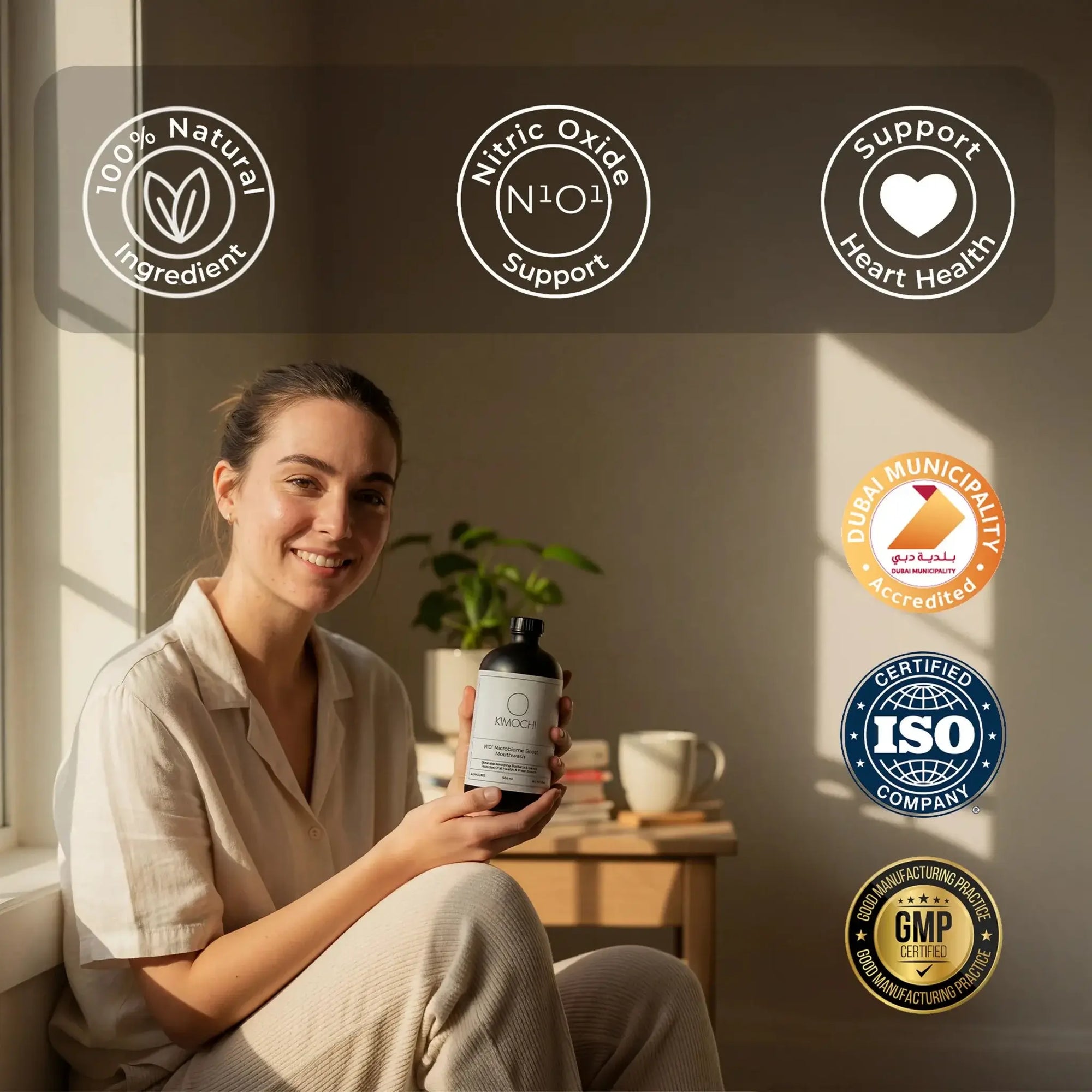 KIMOCHI N¹O¹ MICROBIOME BOOST MOUTHWASH (500ml)