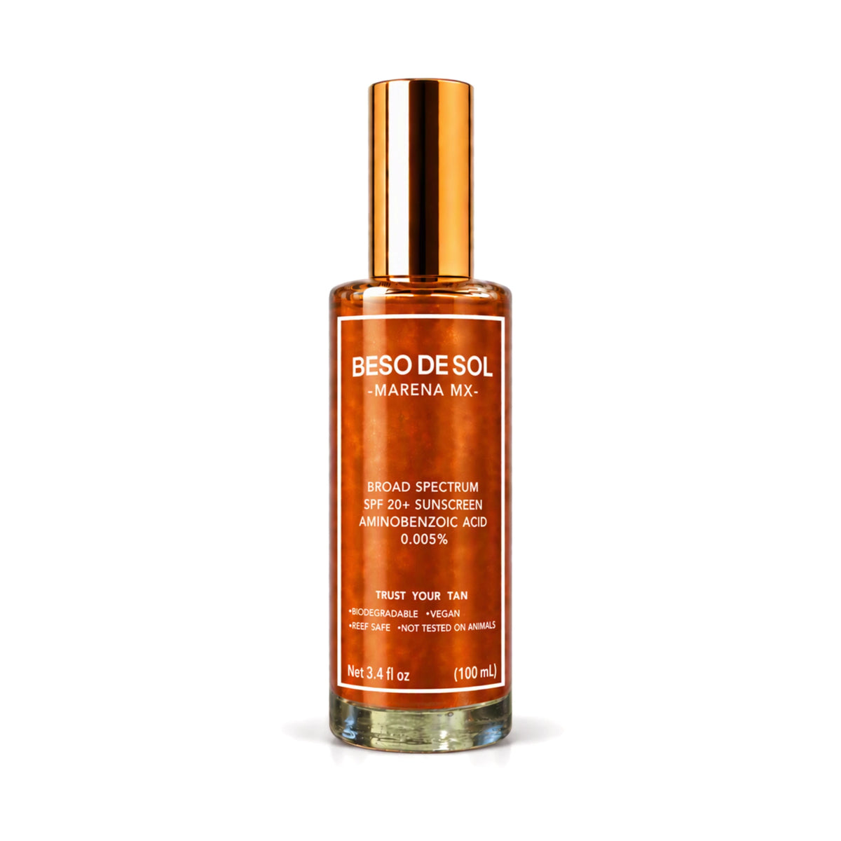 MARENA MX BESO DE SOL GOLDEN SHIMMER TANNING OIL (100ml)