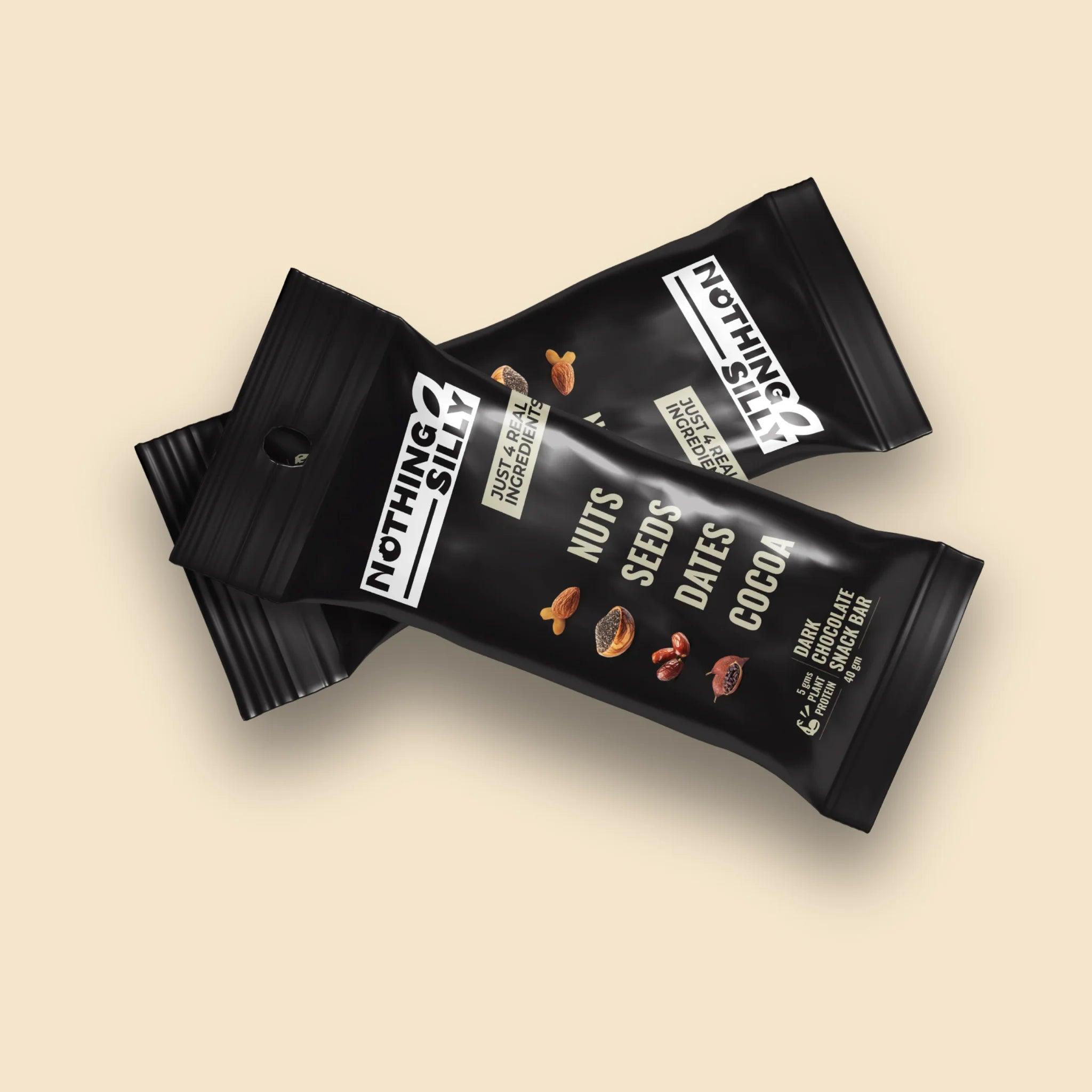 NOTHING SILLY DARK CHOCOLATE SNACK BAR