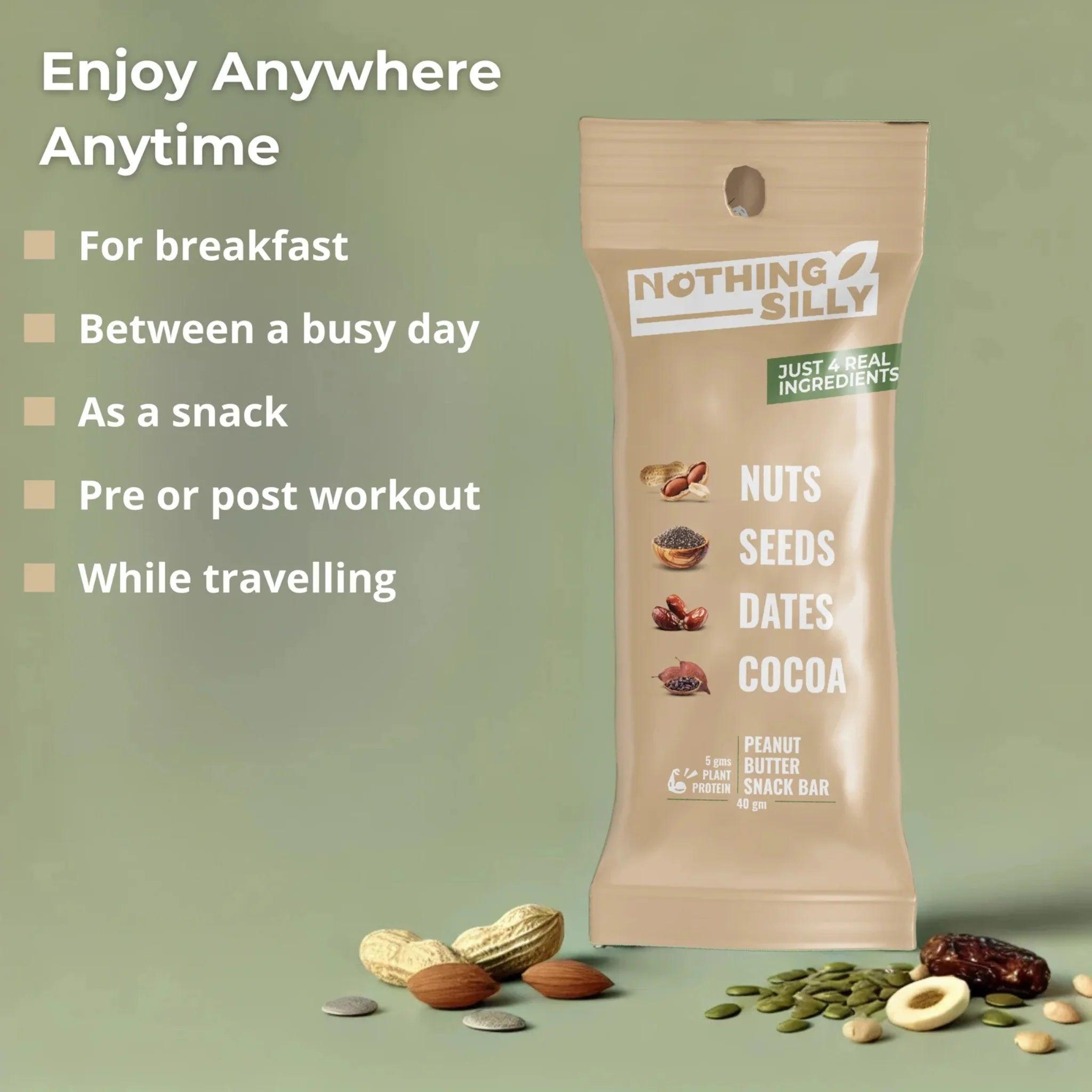 NOTHING SILLY PEANUT BUTTER SNACK BAR