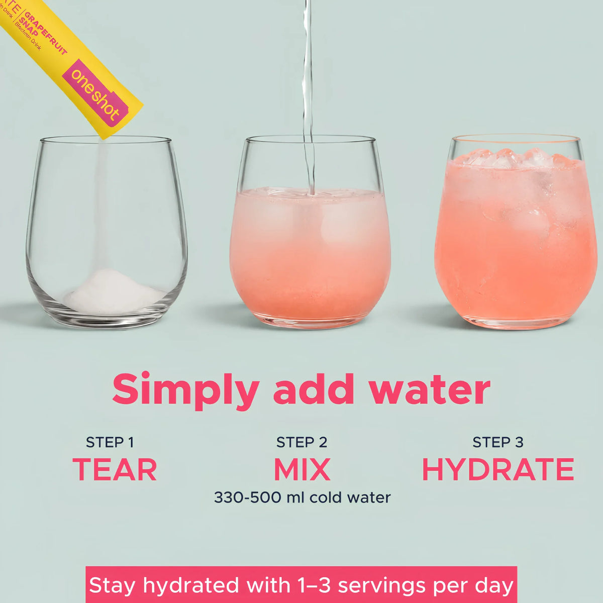 ONESHOT HYDRATE GRAPEFRUIT SNAP (14 Sticks)