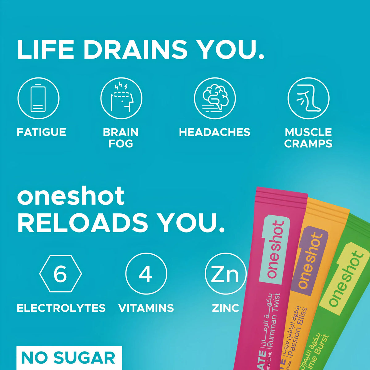 ONESHOT HYDRATE VARIETY PACK (30 Sticks)