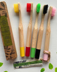 BLOOMSPOON BAMBOO TOOTHBRUSH WITH PLANTABLE SEED TAG (MINT) - SQOON