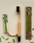 BLOOMSPOON BAMBOO TOOTHBRUSH WITH PLANTABLE SEED TAG (MINT) - SQOON