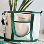 BLOOMSPOON BOAT TOTE BAG IN ORGANIC COTTON CANVAS - SQOON