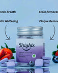 BRIGHTS TOOTHPASTE TABLETS - PURPLE MINT (WHITENING) - SQOON