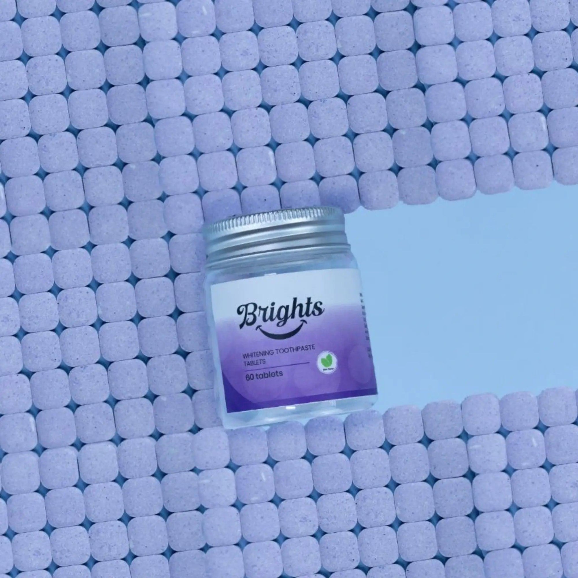 BRIGHTS TOOTHPASTE TABLETS - PURPLE MINT (WHITENING) - SQOON