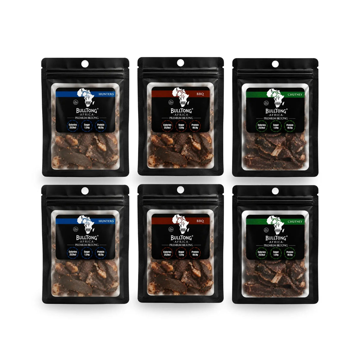 BULLTONG AFRICA PREMIUM BILTONG - NO HEAT BUNDLE (210g) - SQOON