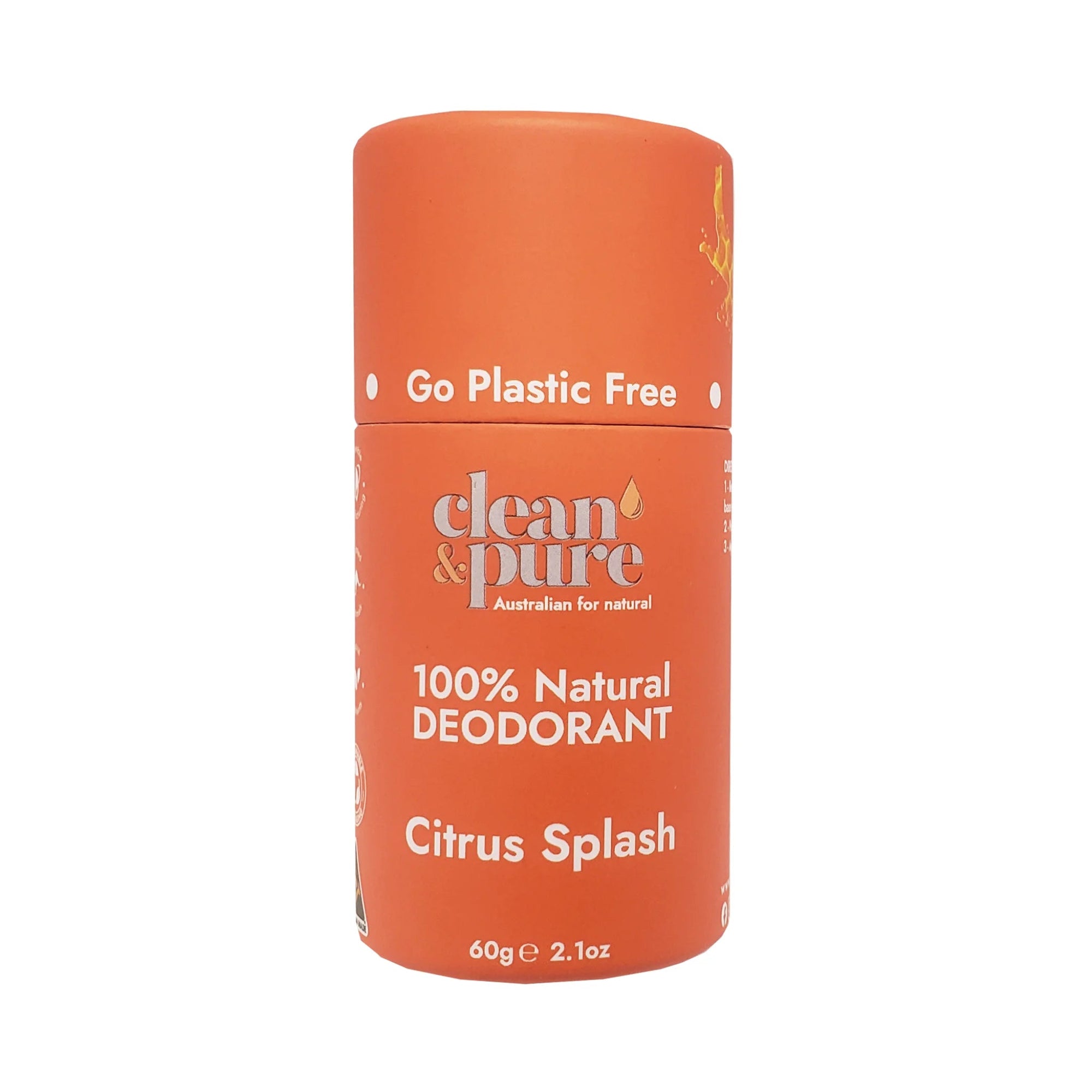 CLEAN & PURE GPF DEODORANT - CITRUS SPLASH - SQOON